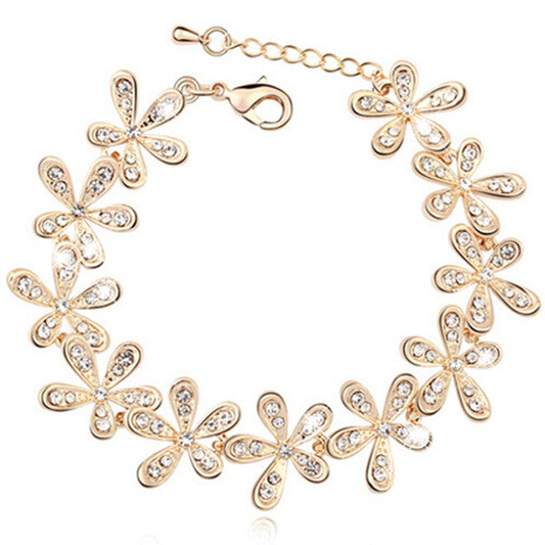 Crystal Love Daisy Bracelet